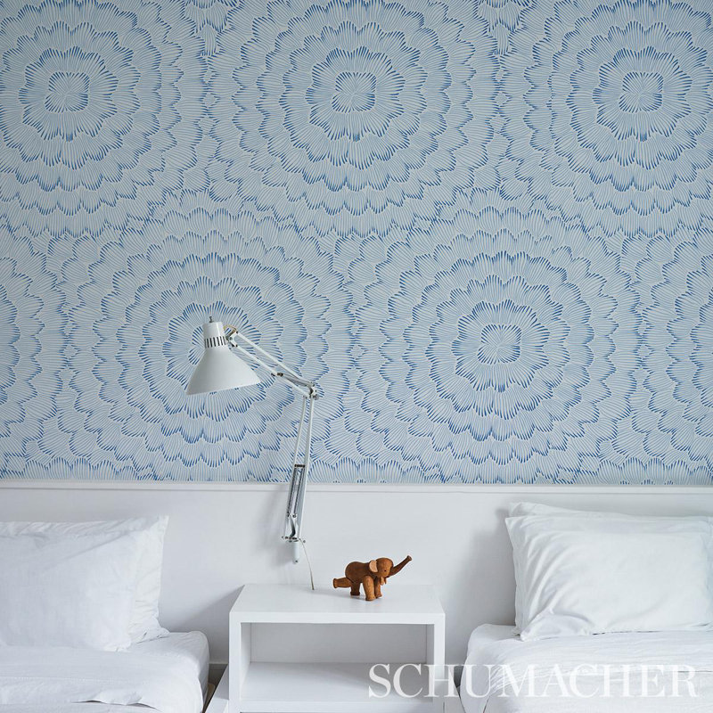 Schumacher Feather Bloom Wallpaper | Perigold